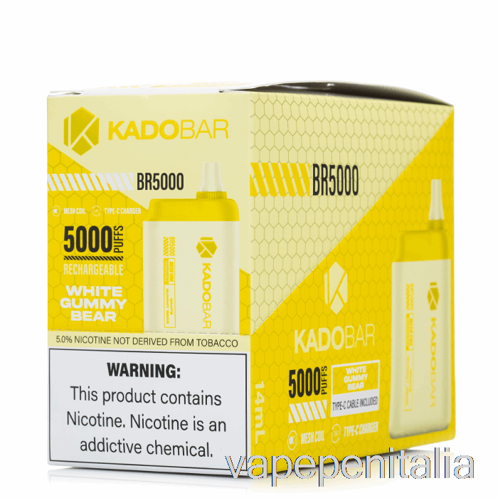 Scatola Vape Mod [confezione Da 5] Kado Bar Br5000 Usa E Getta